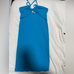 Zara Blue Halter Dress